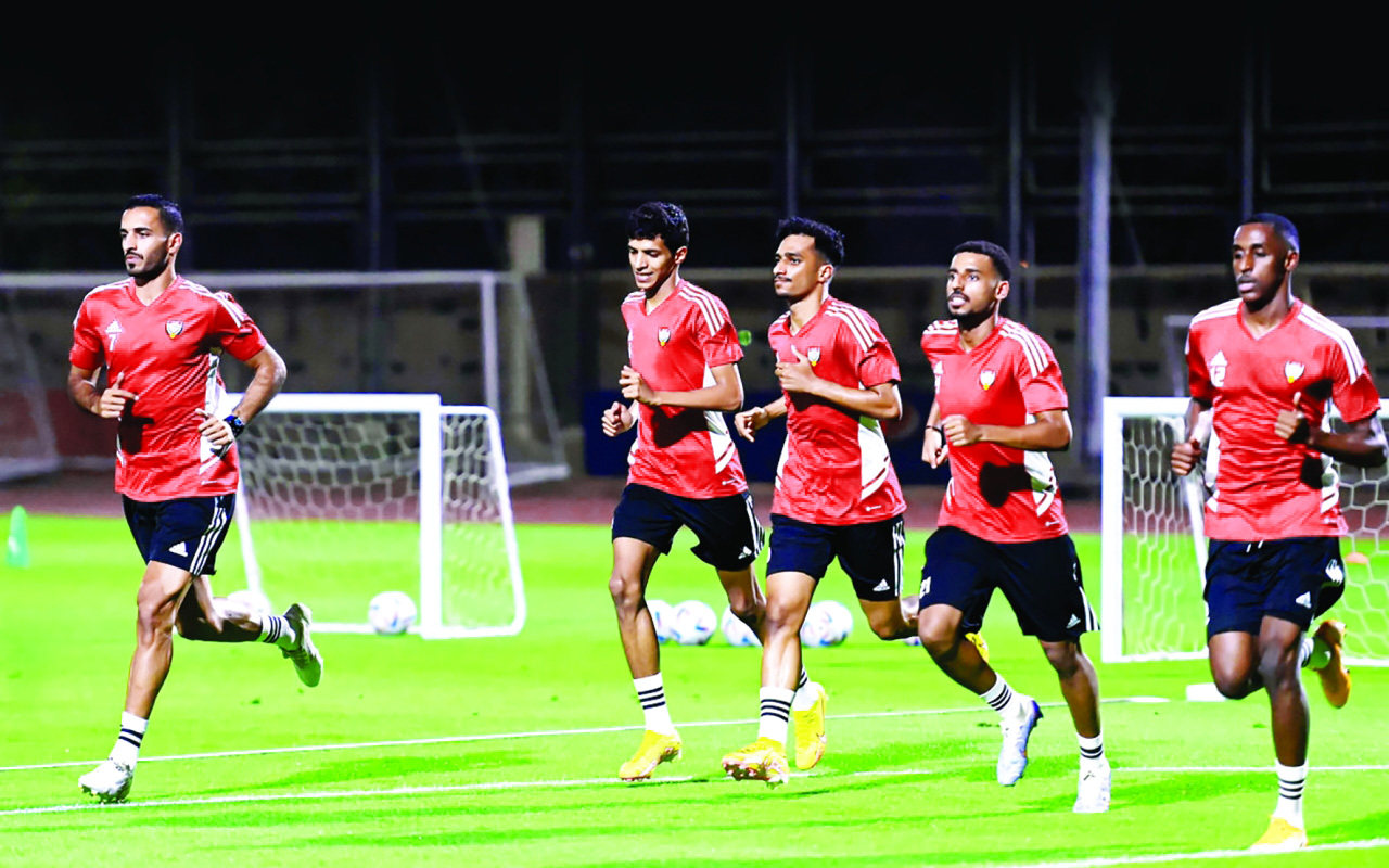 "من تدريبات سابقة للمنتخب  | أرشيفية"