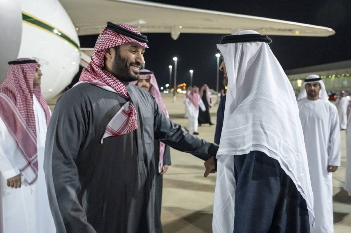  محمد بن زايد في حديث مع محمد بن سلمان 