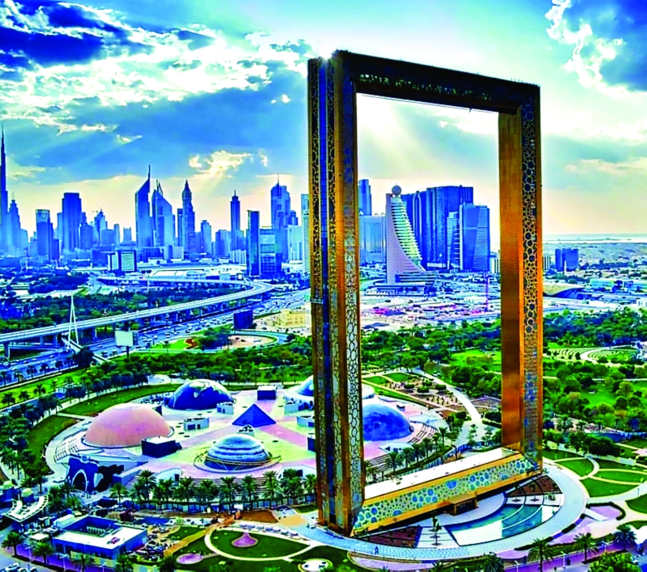 Dubai frame. 