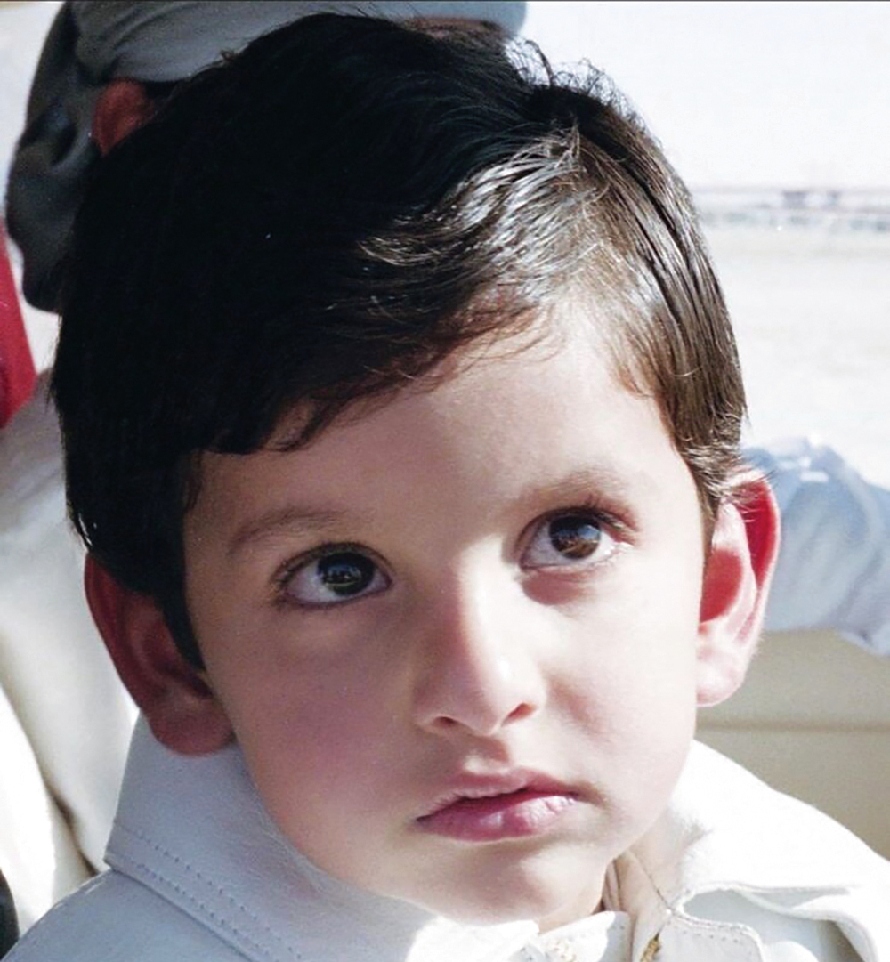 الصورة : صورة أحمد بن محمد في طفولته
كما نشرها حمدان بن محمد في
تهنئته لسموه