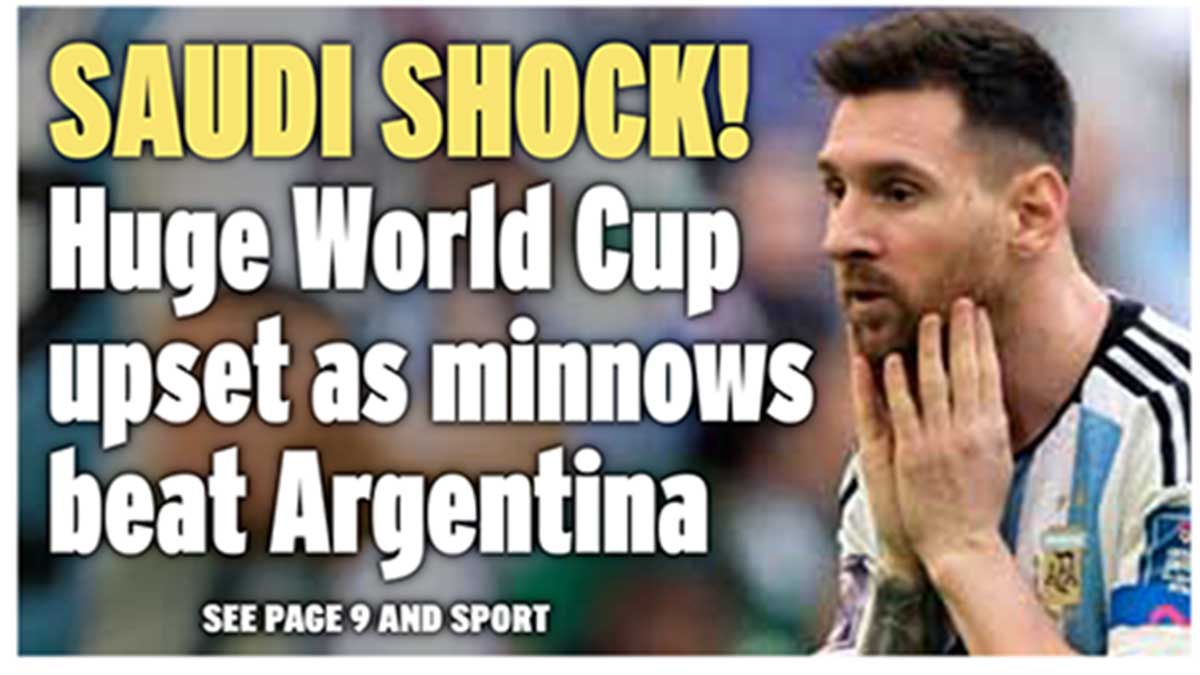 صدمة في الأرجنتين.. ماذا قالت صحفهم عن الهزيمة القاسية أمام السعودية؟