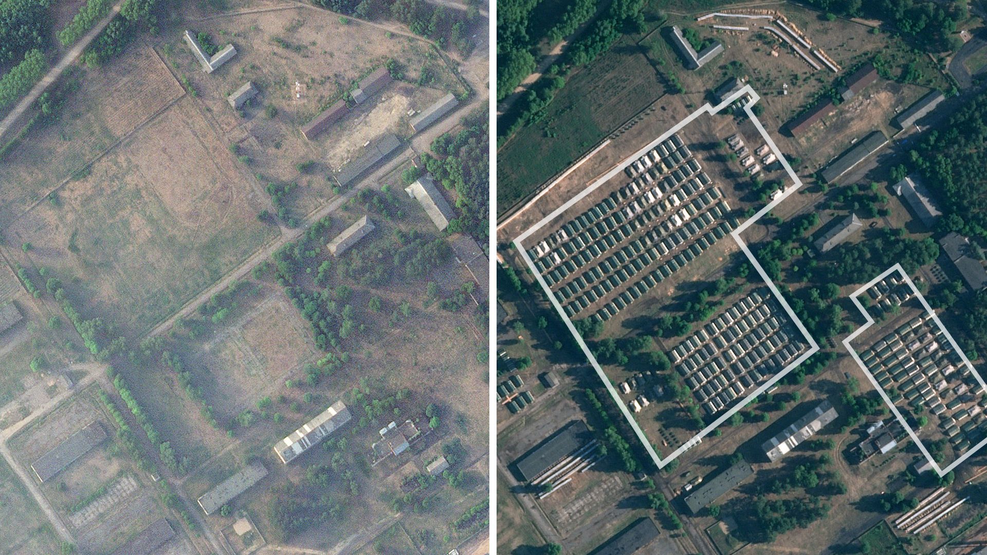 صور أقمار اصطناعية .. هل شيّدت بيلاروسيا معسكراً لمقاتلي فاغنر؟