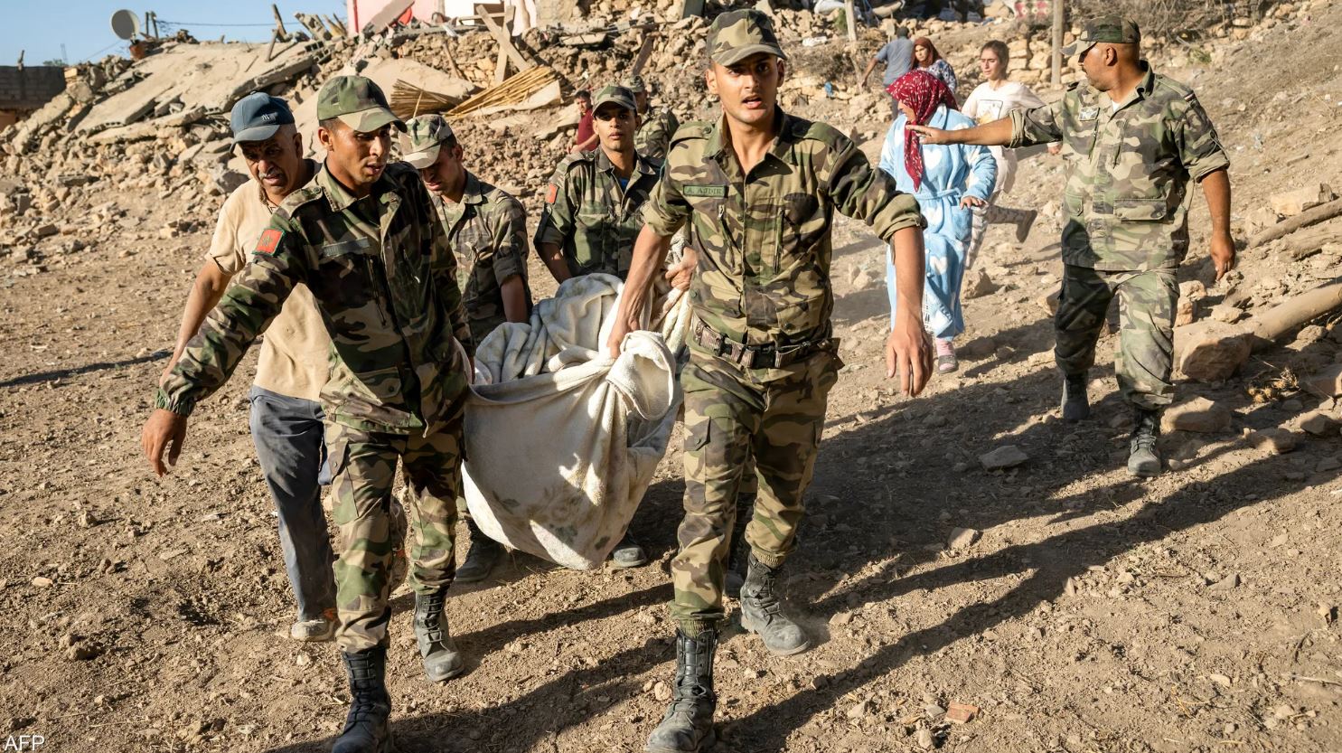 ارتفاع عدد ضحايا زلزال المغرب إلى 2122