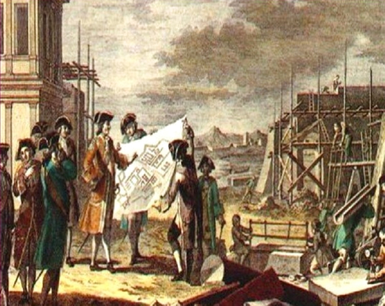 الصورة : 1703 الروس يسيطرون على مصب نهر نيڤا ويضعون أساس مدينة سانت بطرسبورغ.