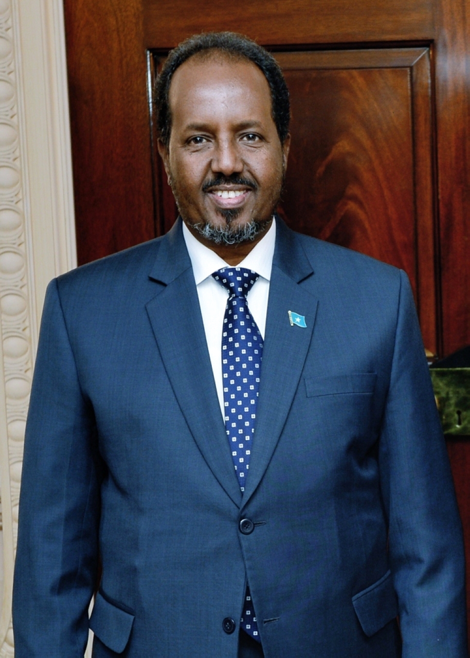 الصورة : 2022 انتخاب حسن شيخ محمود رئيساً للصومال بعد الانتخابات غير المباشرة.