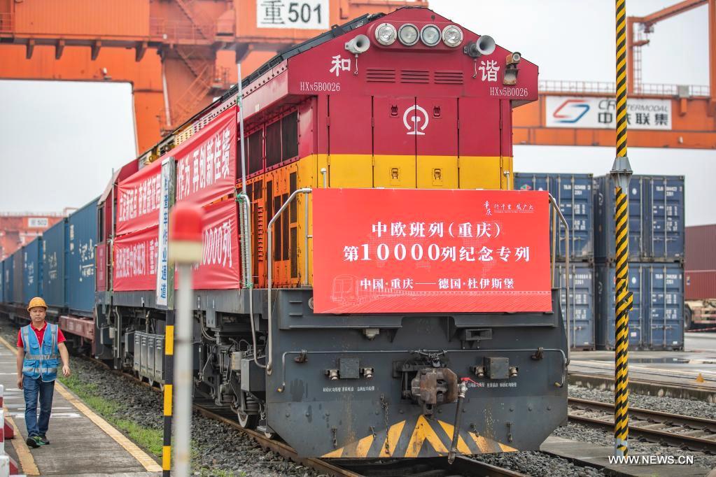 قطارات الشحن بين الصين وأوروبا تقطع 90 ألف رحلة