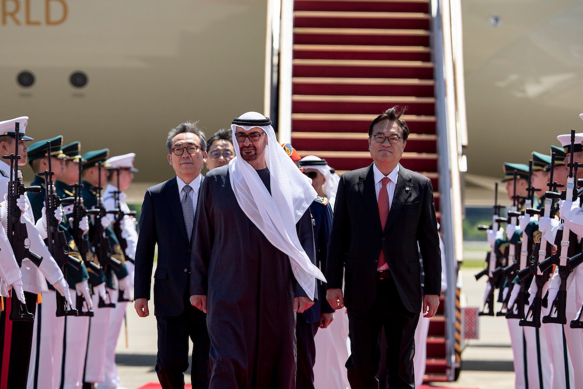 رئيس الدولة: العلاقات الإماراتية-الكورية نموذج متميز للعلاقات الإيجابية والبنّاءة