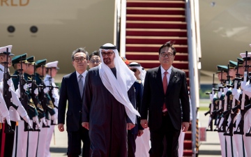 الصورة: الصورة: رئيس الدولة: العلاقات الإماراتية-الكورية نموذج متميز للعلاقات الإيجابية والبنّاءة