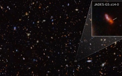 الصورة: الصورة: "جيمس ويب" يحطّم رقمه القياسي بعد اكتشاف أبعد مجرة تُرصَد على الاطلاق