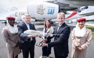 الصورة: الصورة: طيران الإمارات تنضم إلى المبادرة الألمانية للطاقة المتجددة في الطيران aireg