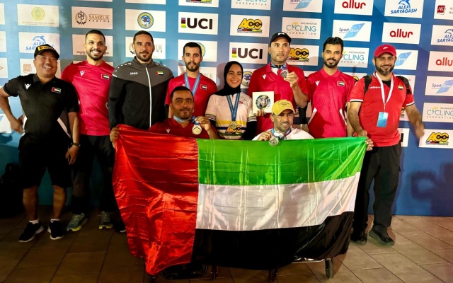 الصورة: الصورة: "الإمارات للدراجات" يحرز 5 ميداليات ملونة في بطولة آسيا البارالمبية