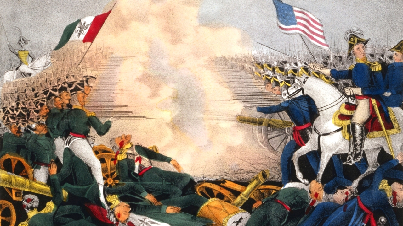 الصورة : 1846 الحرب المكسيكية الأمريكية: جمهورية كاليفورنيا تعلن استقلالها عن المكسيك.