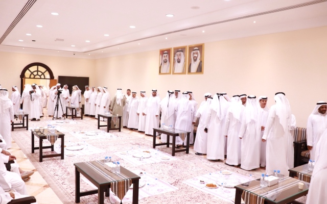 الصورة: الصورة: مجلس دبا الحصن يستقبل الأهالي للتهنئة بالعيد