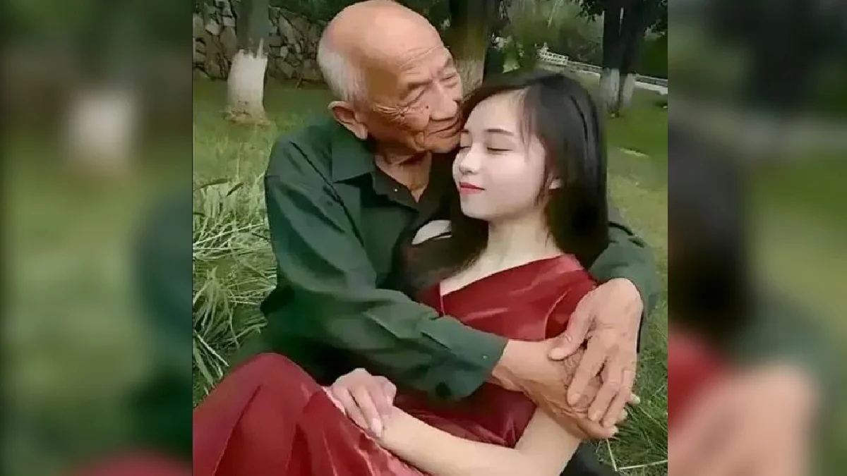قابلته في دار مسنين .. شابة تتزوج رجلاً يكبرها بـ 57 سنة