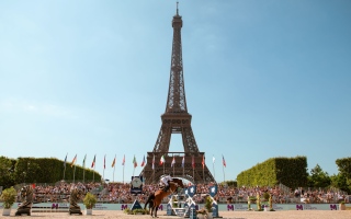 الصورة: الصورة: تنظيم كأس رئيس الدولة لقفز الحواجز ضمن بطولة "باريس إيفل الدولية"