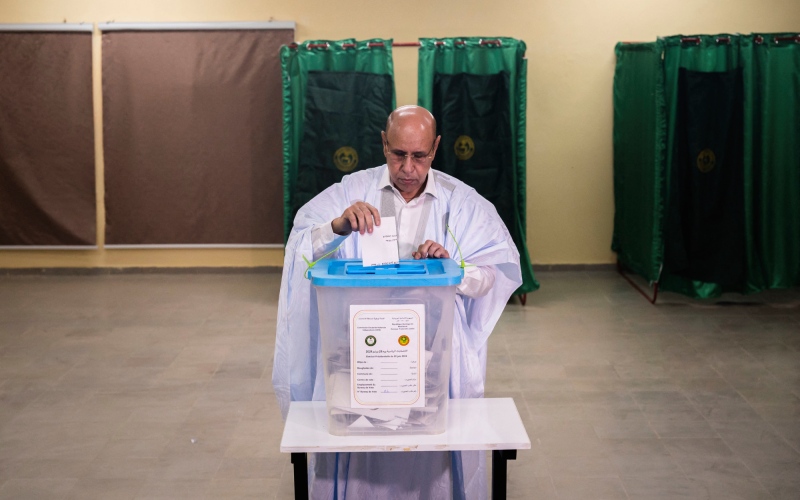 الصورة: الصورة: الغزواني يتصدر نتائج الانتخابات الرئاسية في موريتانيا وفرز الأصوات مستمر