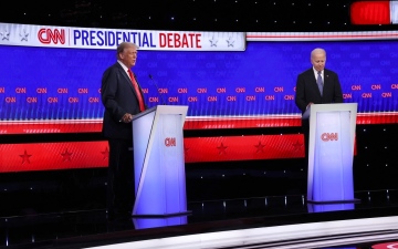 الصورة: الصورة: هل تؤثر مناظرة بايدن وترامب في مسار الانتخابات الرئاسية؟