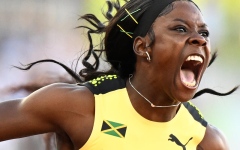 الصورة: الصورة: أولمبياد باريس: الجامايكية جاكسون تضمن فرصة محاولة الفوز بثنائية 100-200 م