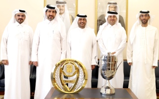 الصورة: الصورة: كأس رئيس الدولة ودرع الدوري في ضيافة قنصلية قطر بدبي