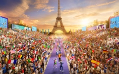 الصورة: الصورة: أولمبياد باريس: السكايت بورد تحقق حلم تايلاندية في الثانية عشرة من عمرها
