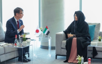 الصورة: الصورة: لطيفة بنت محمد تبحث مع قنصل عام اليابان تطوير الشراكة في الصناعات الثقافية والإبداعية