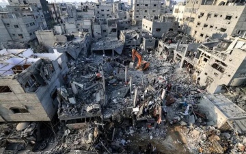 الصورة: الصورة: 10 آلاف فلسطيني بغزة في عداد المفقودين