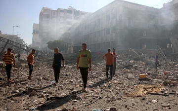 الصورة: الصورة: حرب غزة تدخل شهرها الـ 10 والصفقة يلفها الضباب