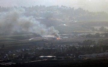 الصورة: الصورة: تصعيد في القصف المتبادل بين إسرائيل وجنوب لبنان