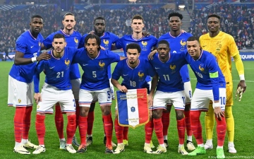 الصورة: الصورة: موقف مبابي.. تشكيل فرنسا الرسمي ضد إسبانيا في يورو 2024