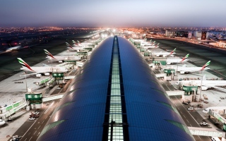 الصورة: الصورة: مطارات دبي : مطار دبي الدولي يعمل بشكل طبيعي