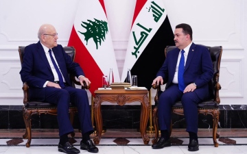 الصورة: الصورة: العراق ولبنان يبحثان تعزيز الشراكة الاقتصادية