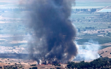 الصورة: الصورة: تصاعد الاستهدافات المتبادلة بين إسرائيل وجنوب لبنان