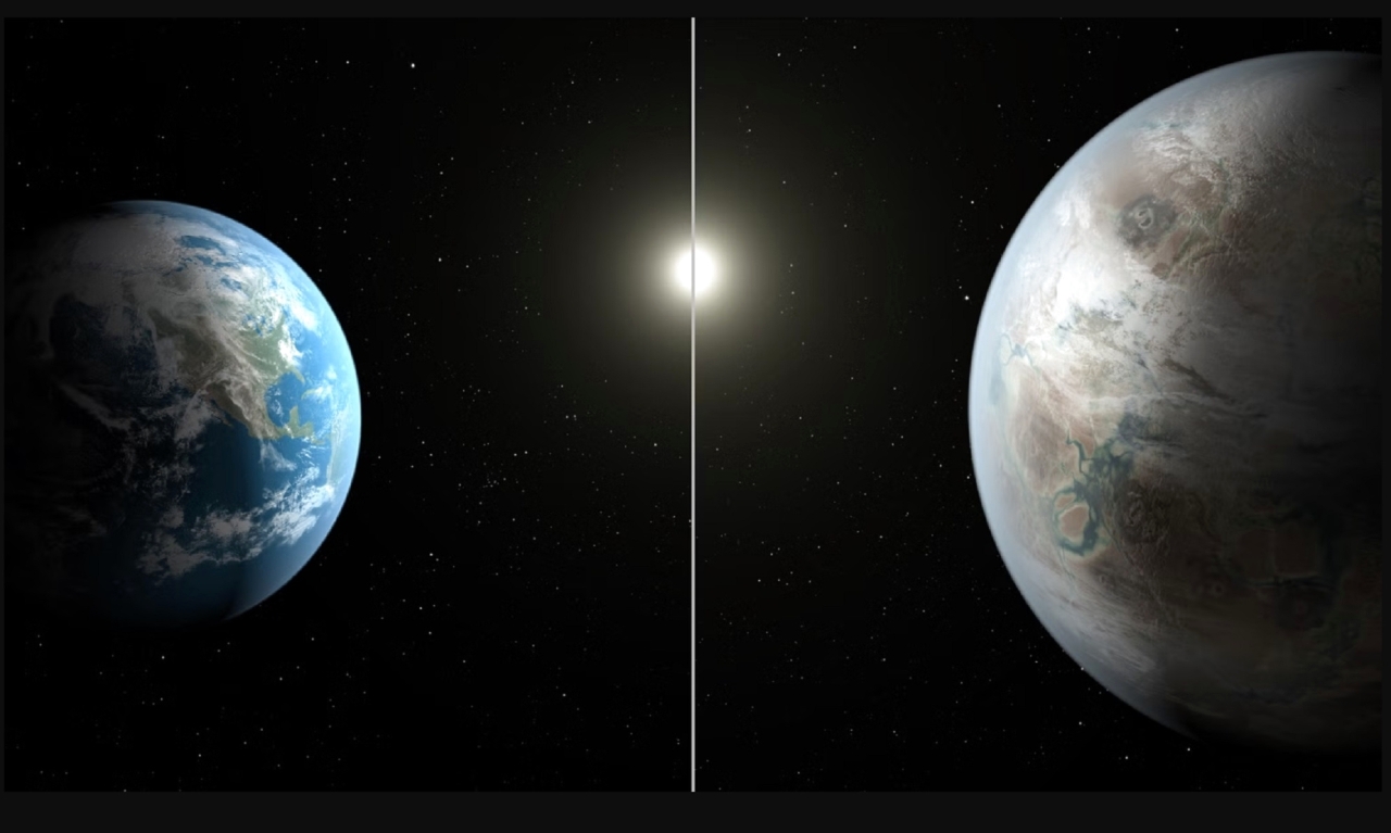 الصورة : 2015 وكالة الفضاء الأمريكية (ناسا) تعلن اكتشاف كوكب «كيبلر 452 بي» الشبيه بالأرض.
