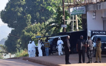 الصورة: الصورة: الشرطة الأوغندية تنتشر بكثافة في العاصمة