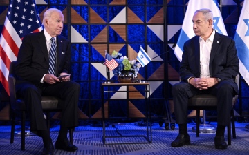 الصورة: الصورة: بايدن يستقبل نتانياهو سعياً لإحراز تقدم في المفاوضات حول غزة