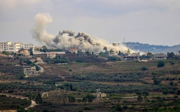 الصورة: الصورة: قتيل وجريحان في قصف إسرائيلي على جنوب لبنان