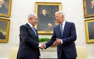 الصورة: الصورة: بايدن يدعو نتانياهو لإنجاز اتفاق وقف إطلاق النار في غزة
