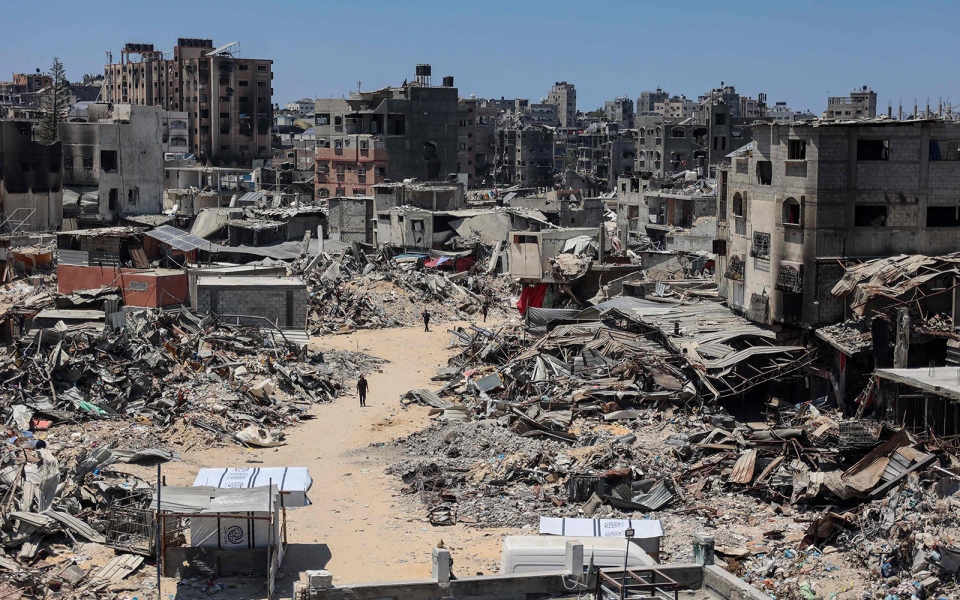 الصورة: الصورة: مصر تؤكد ضرورة إيجاد صيغة اتفاق لوقف الحرب في غزة