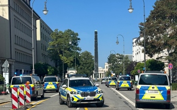 الصورة: الصورة: إطلاق نار قرب القنصلية الإسرائيلية في ميونيخ