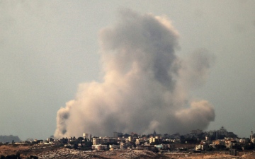 الصورة: الصورة: أعنف اشتباكات على جبهة لبنان